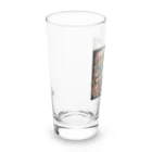 日常のおとももちのスーツ姿でトラさん出社？ Long Sized Water Glass :left