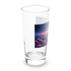 space catの花畑と猫と満月と Long Sized Water Glass :left