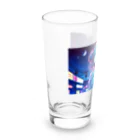 DesignColorsのネオンカラーな夜の少女 Long Sized Water Glass :left