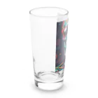 Skeletonのダイナミックなガイコツアート！ Long Sized Water Glass :left