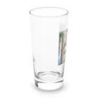 カモノハシかも？の木に刺さってるカモノハシ Long Sized Water Glass :left