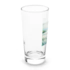 今日はなにがアルパカ！？の絶好のピクニック日和であるパカ！ Long Sized Water Glass :left