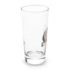 OKameMolꕤ︎︎オカメモルのアニメ風三毛モルモット Long Sized Water Glass :left