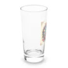 きなこもちもちのくまさん宇宙でお茶会 Long Sized Water Glass :left