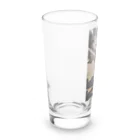 Narami_sanの浜辺散歩で仲良しピース✌️ Long Sized Water Glass :left