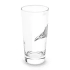 曼荼羅屋のPeacock モノクロームver Long Sized Water Glass :left