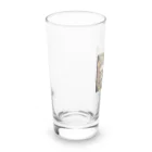 ピンクリボンの悪魔髑髏 Long Sized Water Glass :left