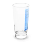 mirinconixの俳句/古池や 蛙飛び込む 水の音 Long Sized Water Glass :left