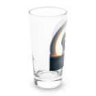 万事屋の猫のシルエットが美しい Long Sized Water Glass :left