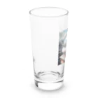 AI妖怪大図鑑の天体観測妖怪　バンポン Long Sized Water Glass :left