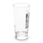 NAOSANの気まぐれ屋の探検中のカニ Long Sized Water Glass :left