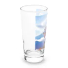 AsukaKotohaの快晴の富士山を喜ぶ龍 Long Sized Water Glass :left