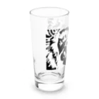 猿とかの白黒サル Long Sized Water Glass :left