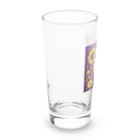 パープルルームの華やかな満月の浄化力 Long Sized Water Glass :left