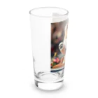 dcgnori／ワンコ画像の凱旋パレードメダリスト柴犬 Long Sized Water Glass :left