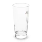 マキアートショップの白うずらのプリンちゃん Long Sized Water Glass :left
