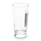 ganeshaのおもちゃの飛行機で遊ぶかわいいブタ Long Sized Water Glass :left