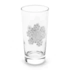 66.9(ろろっく)のバラと水面と魚(グレー) Long Sized Water Glass :left