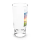 musashiyaの夕日とサッカー少年 Long Sized Water Glass :left