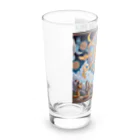 MKTU51の月　太陽　大地への祈り3 Long Sized Water Glass :left