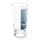 asuto_20のドット絵のシャチ Long Sized Water Glass :left