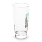 二宮大輔のカエルライダー4兄弟　3男　パオロ Long Sized Water Glass :left