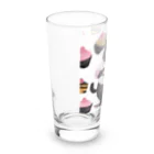 なまけものとみんなの太っちょ黒猫パティシエ Long Sized Water Glass :left