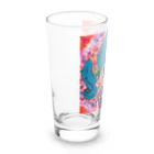 にじわたりねこのかわいい心　女の子イラスト Long Sized Water Glass :left