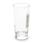 CatCraftsの【Colorful Cat Pop】- ポップアート猫顔コレクション Long Sized Water Glass :left