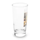 (^_^)はっぴーすまいるニコニコ『Happy Smile 2525』のチーズスマイル Long Sized Water Glass :left