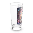 pandownloadの魔法の本を読むパンダ Long Sized Water Glass :left