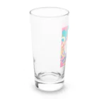 no_mi_Ke08のカラフルな猫耳の女の子のキャラクター Long Sized Water Glass :left