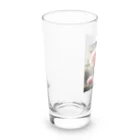 Melopyのピオニーと猫 Long Sized Water Glass :left