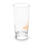 knockin-bluesのてっぺん猫（オレンジ） Long Sized Water Glass :left