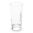 キュート＆クールのアニメ調・キュートな白猫 Long Sized Water Glass :left