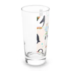 ganeshaの花を持ったかわいいペンギン Long Sized Water Glass :left