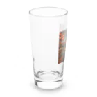 yohiti193の池に映る日本の歴史的建造物と紅葉 Long Sized Water Glass :left