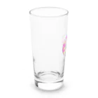 タマオのDIYのタマオロゴ ピンク Long Sized Water Glass :left