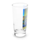 くしゃくしゃブルドッグの戸隠山_no1 Long Sized Water Glass :left