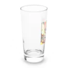 キュート＆クールのメガネのニャンコ３D・学校ver② Long Sized Water Glass :left