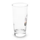 ふんわか ぷにゅのラブリーパグ Long Sized Water Glass :left