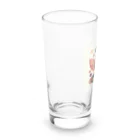 抽象画の世界の秋の落ち葉の抽象画 Long Sized Water Glass :left