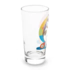 修羅場ウォッチャーのカラフル三輪車ねこ Long Sized Water Glass :left