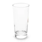 Leicafeのセキセイひな2羽のグッズ Long Sized Water Glass :left