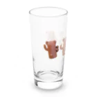 atelier_lapislazuliのくまはにわ4（うしろ） Long Sized Water Glass :left