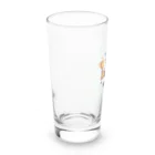 まんじゅ王国のフクロウがボールを蹴っているかわいい姿！ Long Sized Water Glass :left