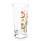 Rパンダ屋の「読書猫」グッズ Long Sized Water Glass :left