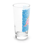 ピンクの象の幸福を呼ぶピンクの象 Long Sized Water Glass :left