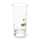 ねこ鉄道の枝豆と猫 Long Sized Water Glass :left