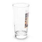 HIROKITI_HAPPYのライトに照らされた猫 Long Sized Water Glass :left